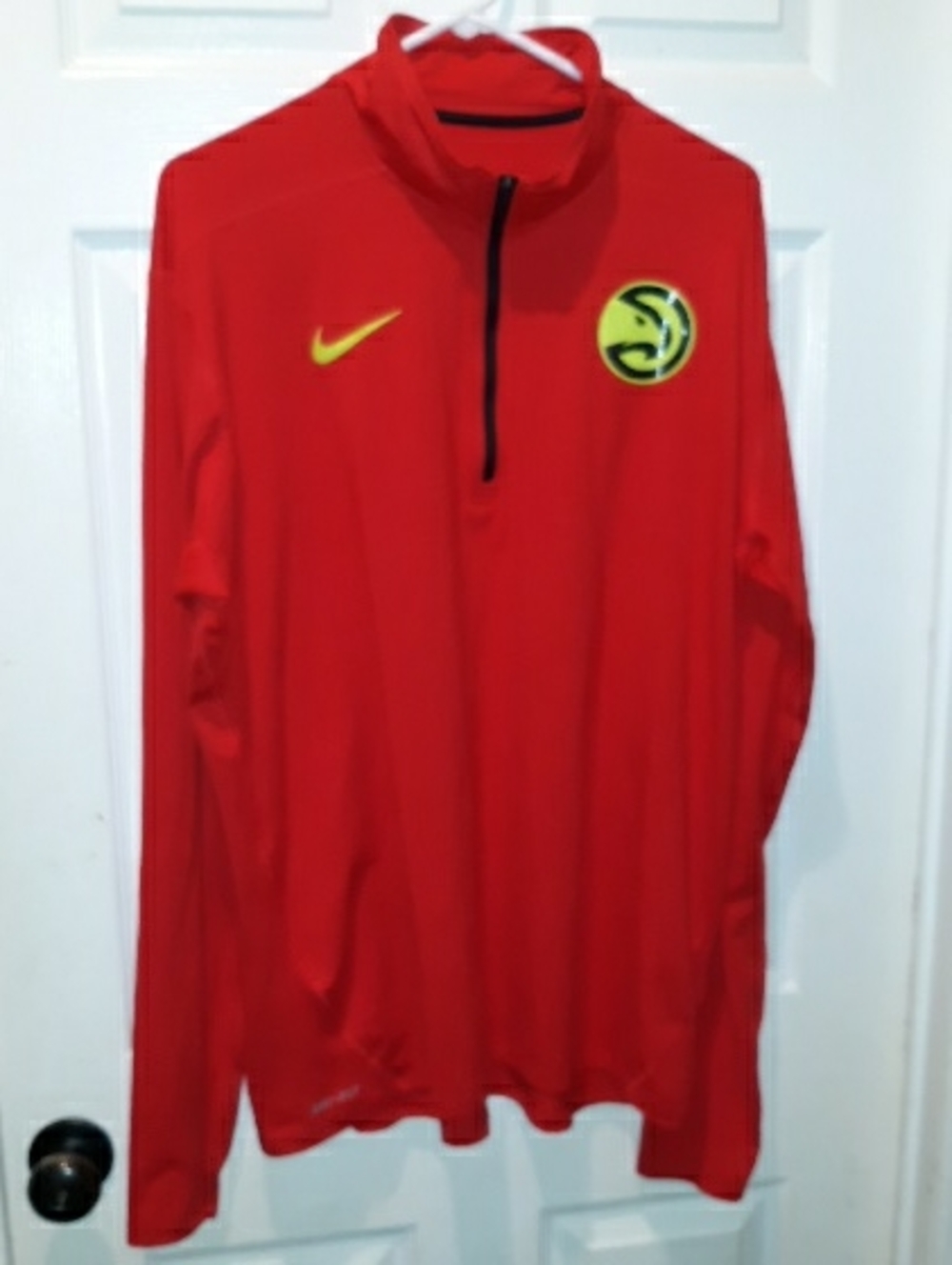 Nike Dri-Fit "Atlanta Hawks" Basketball Quarter-zip Training Jacket 2017